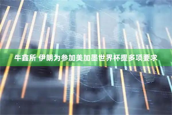 牛鑫所 伊朗为参加美加墨世界杯提多项要求